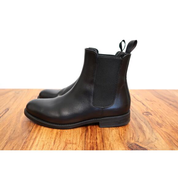 SCAROSSO Claudia Nera Leather Chelsea Boot w/Box Made Italy FARFETCH 38 8 $495 - Picture 3 of 10